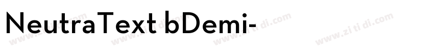 NeutraText bDemi字体转换